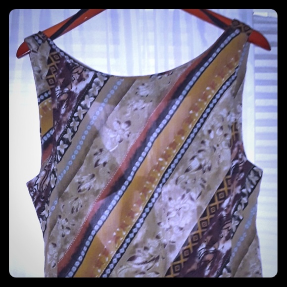 DJI Dresses & Skirts - Long Open Tie-Back Earthy dress